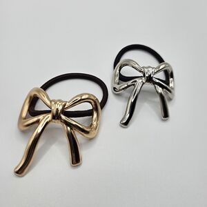 Vintage bow hair tie